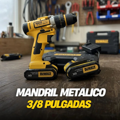 Taladro Inalambrico 48V Con Percutor + Maletín