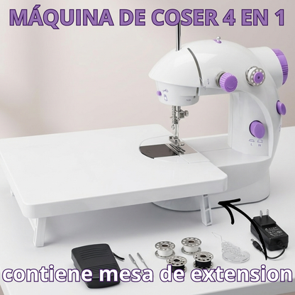 Maquina de Coser - 12 Puntadas 4 En 1 + Kit Costura