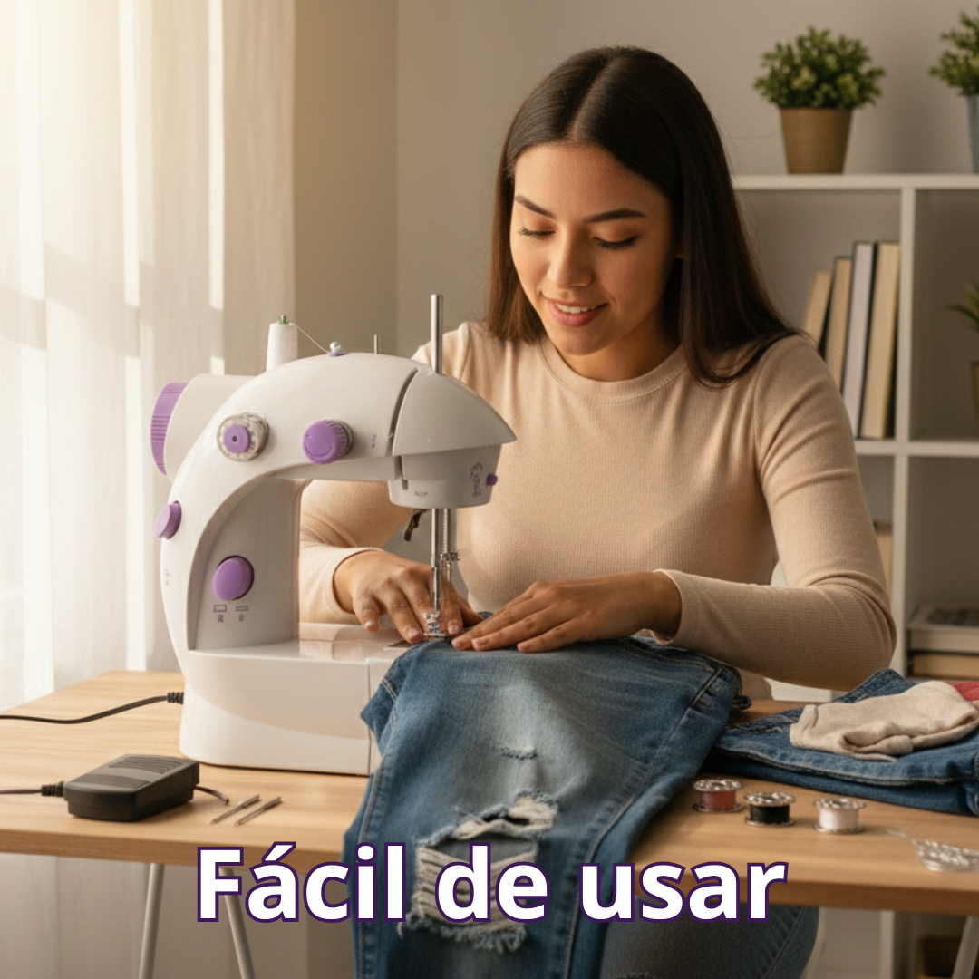 Maquina de Coser - 12 Puntadas 4 En 1 + Kit Costura