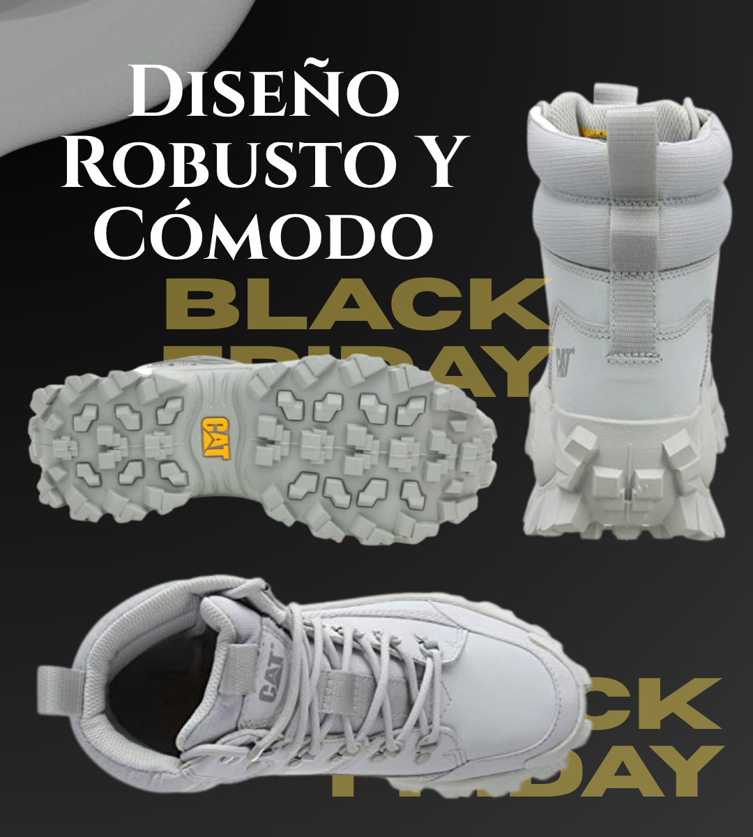 Bota Cat Edicion Limitada - Black Friday