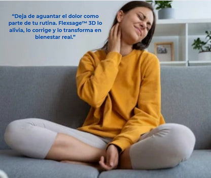 FlexSage™ 3D- Masajeador Inteligente Cuello, Espalda y Piernas