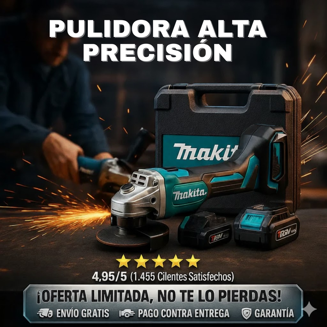 Pulidora Alta Precisón Mkt 18v + 2 Discos de Corte + Maletín