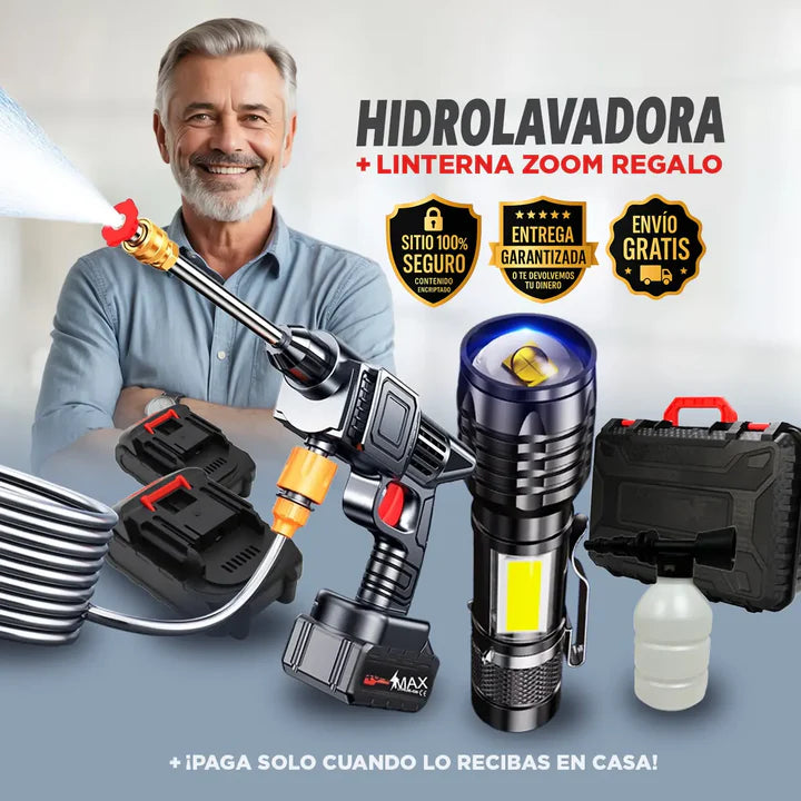 Hidrolavadora Inalámbrica HydroForce One + Regalo - Kit Completo