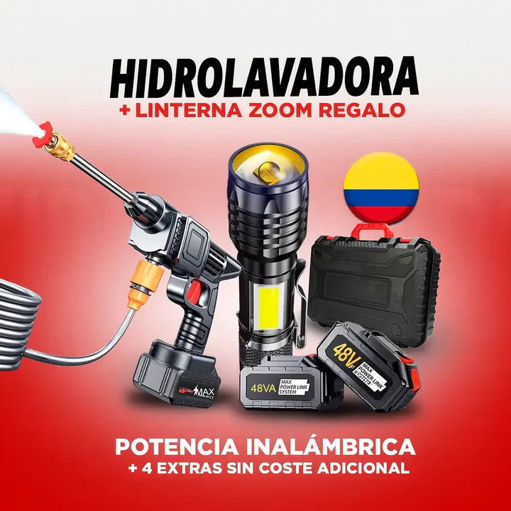 Hidrolavadora Inalámbrica HydroForce One + Regalo - Kit Completo